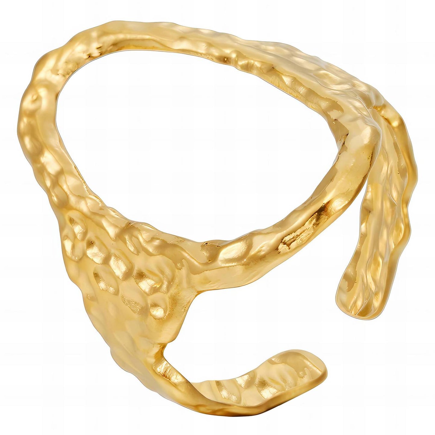 18K gold plated Stainless steel finger ring, Intensity