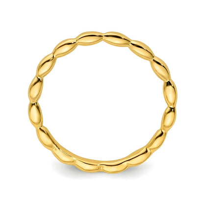 18K gold plated Stainless steel finger ring, Intensity