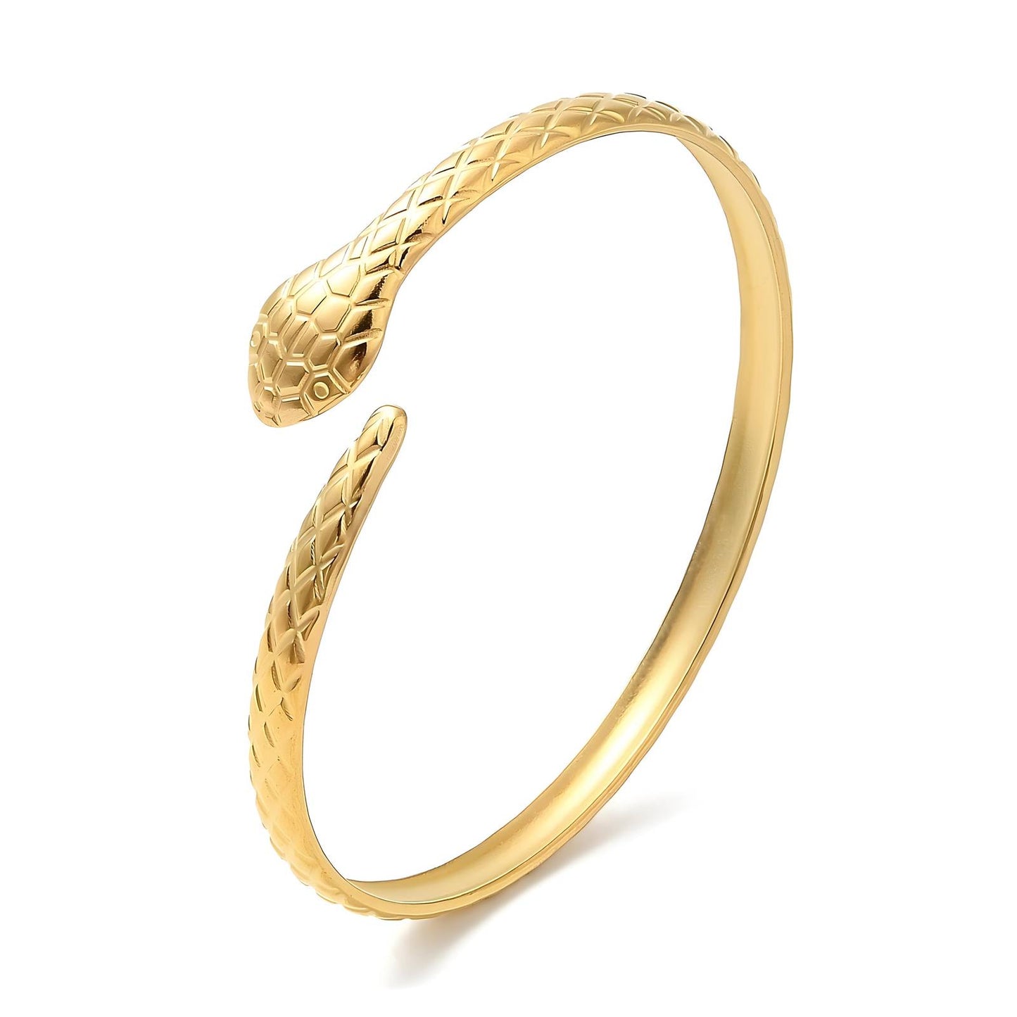 18K gold plated Stainless steel  Snake bracelet, Intensity