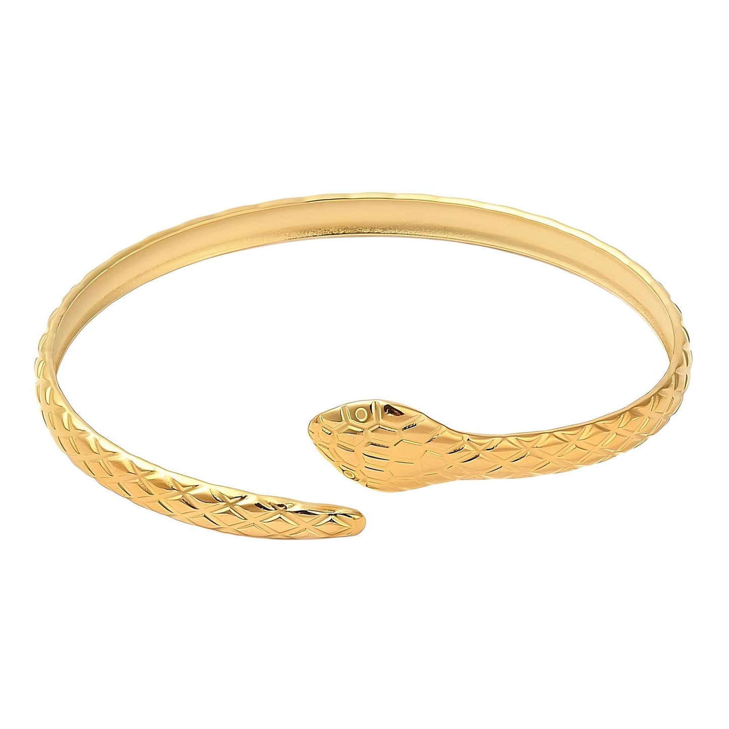 18K gold plated Stainless steel  Snake bracelet, Intensity