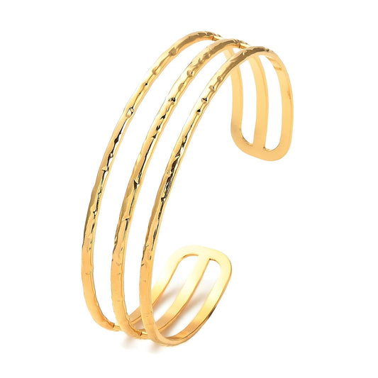 18K gold plated Stainless steel bracelet, Intensity