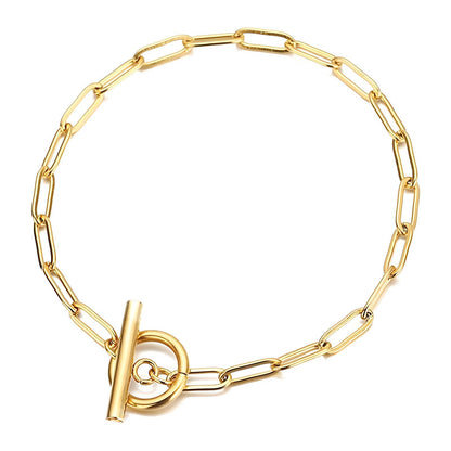 18K gold plated Stainless steel bracelet, Intensity