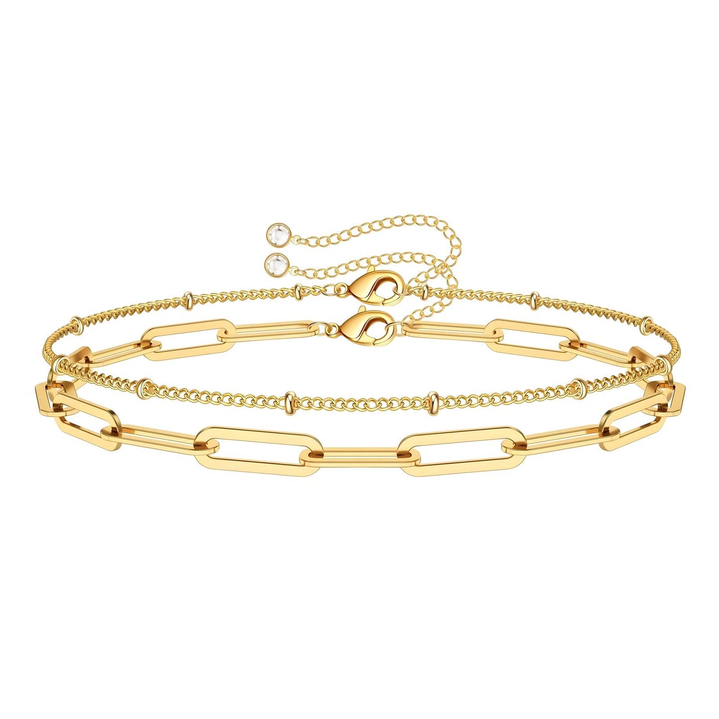 18K gold plated Stainless steel bracelet, Intensity