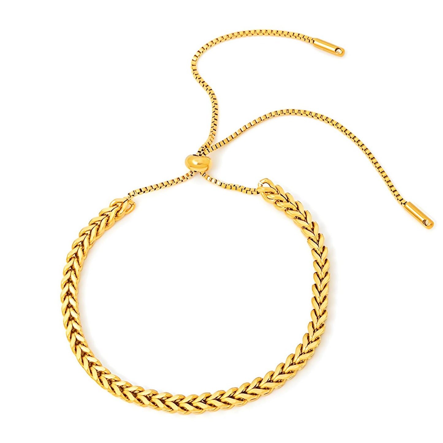 18K gold plated Stainless steel bracelet, Intensity