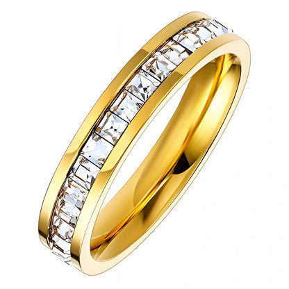 18K gold plated Stainless steel finger ring, Intensity