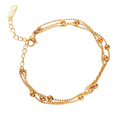 18K gold plated Stainless steel bracelet, Intensity