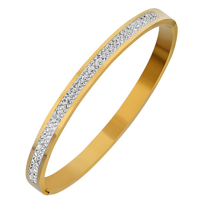 18K gold plated Stainless steel bracelet, Intensity