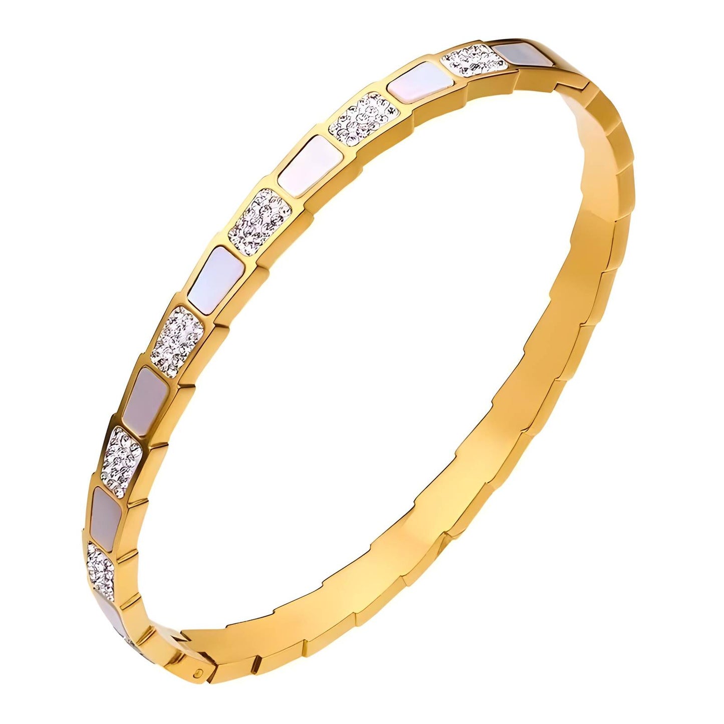 18K gold plated Stainless steel bracelet, Intensity