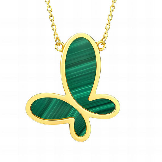 18K gold plated Stainless steel  Butterfly necklace, Intensity