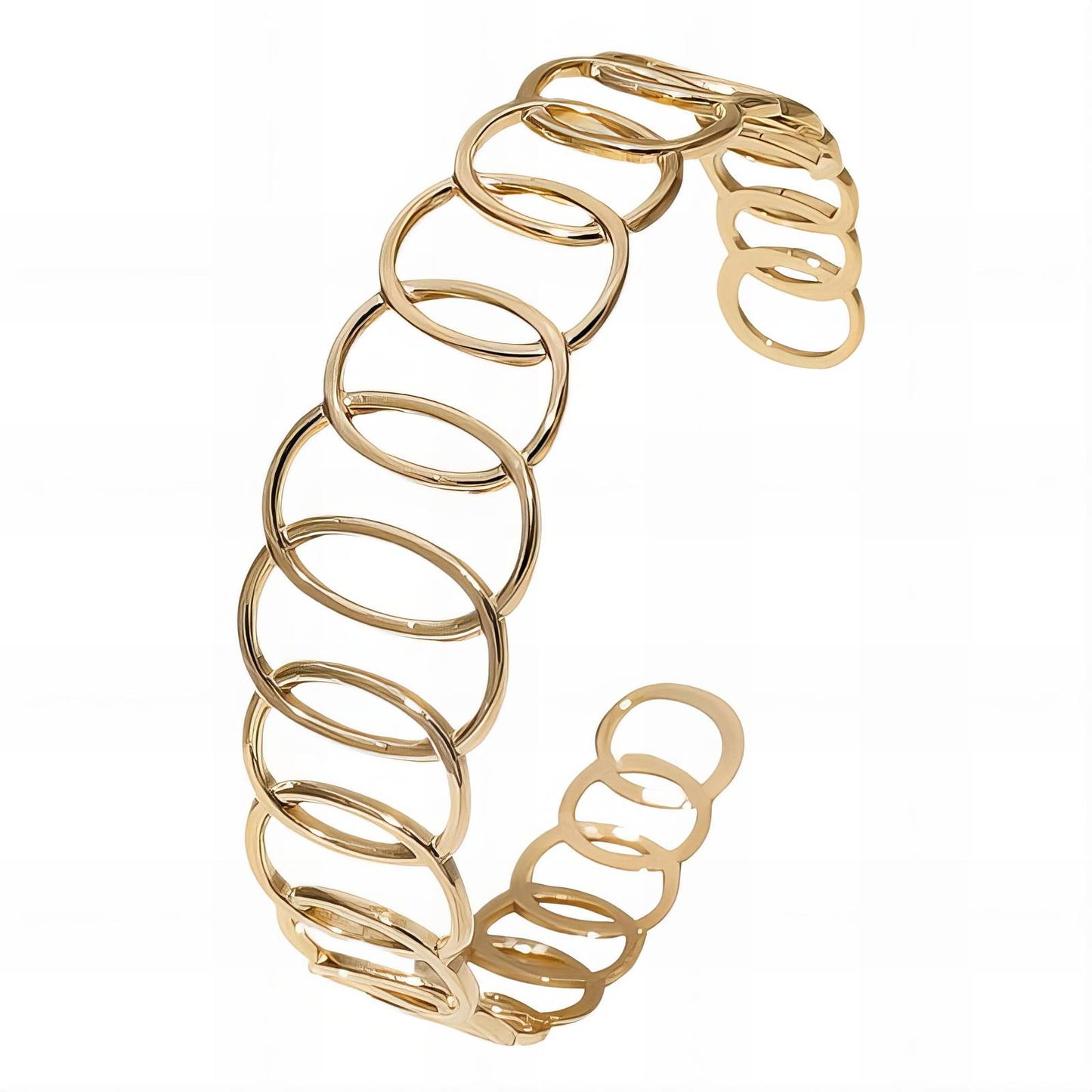 18K gold plated Stainless steel bracelet, Intensity