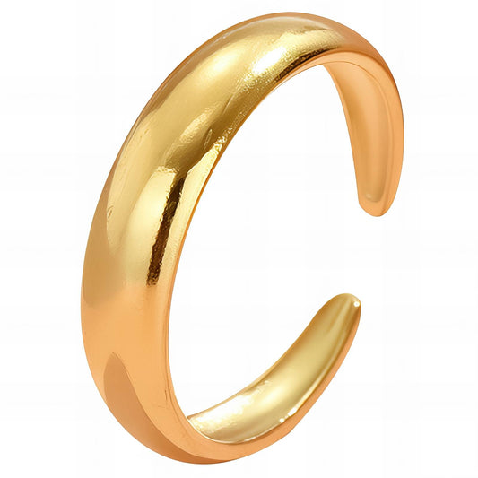 18K gold plated Stainless steel finger ring, Intensity