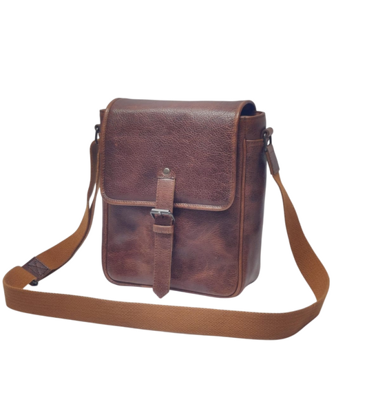 Premium Leather Utility Bag - Pecan | MrchLabel