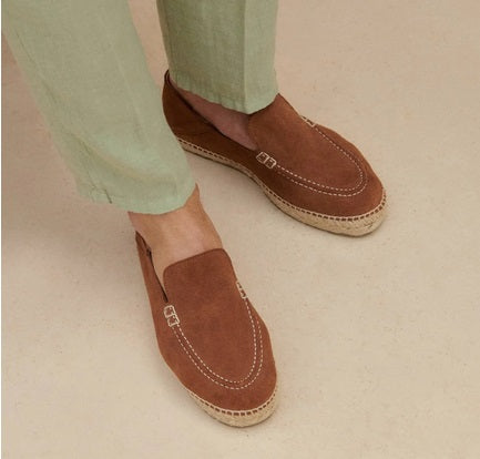 Suede Loafers Espadrilles